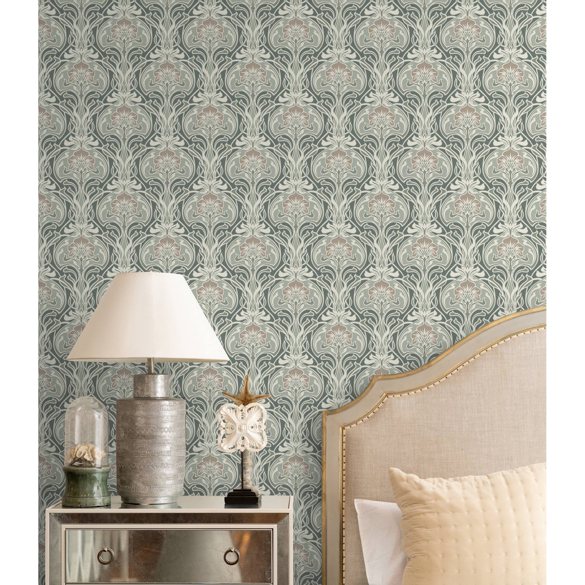 NuWallpaper Fallon Brown Peel & Stick Wallpaper
